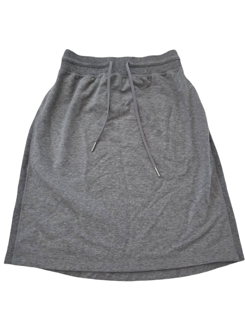 Lululemon Start Anew Skirt Size 2 Heathered Gray Drawstring Cotton Stretch